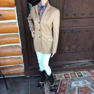 Stunning Luciano Barbera Fitted Camel Blazer Size6